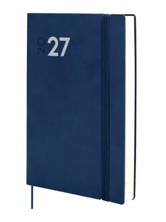 Finocam Dynamic Mara Agenda Profesional - Anual 2027 - 1 Dia por Pagina - Formato Y11 - 165x240mm - Goma Elastica - Tapa Blanda de PU - Esquinas Microperforadas - Papel de 80g/m2 - Color Azu
