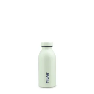 Milan Coleccion 430 Botella Isotermica 0.35L - Doble Pared de Acero Inoxidable - Liquidos Calientes hasta 12h, Frios hasta 24h - Color Verde