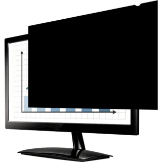 Fellowes Privascreen Filtro de Privacidad para Pantallas Panoramicas hasta 21.5" - Relacion de Aspecto 16:9 - Reduce Reflejos - Previene Fatiga Visual - 47.55x29.78cm - Color Negro