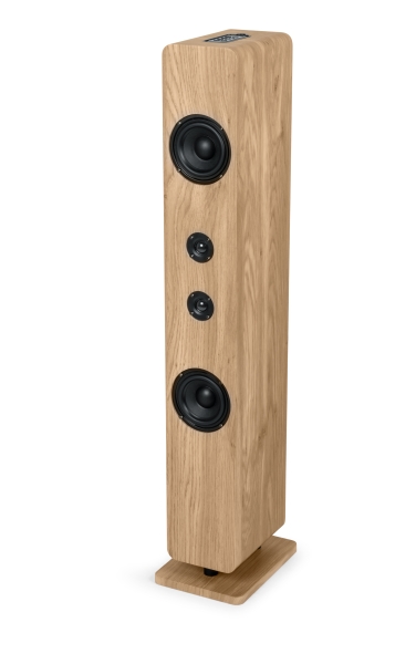 Thomson DS702 Torre de Sonido Luminosa Bluetooth- Potencia Musical 120W - Color Madera