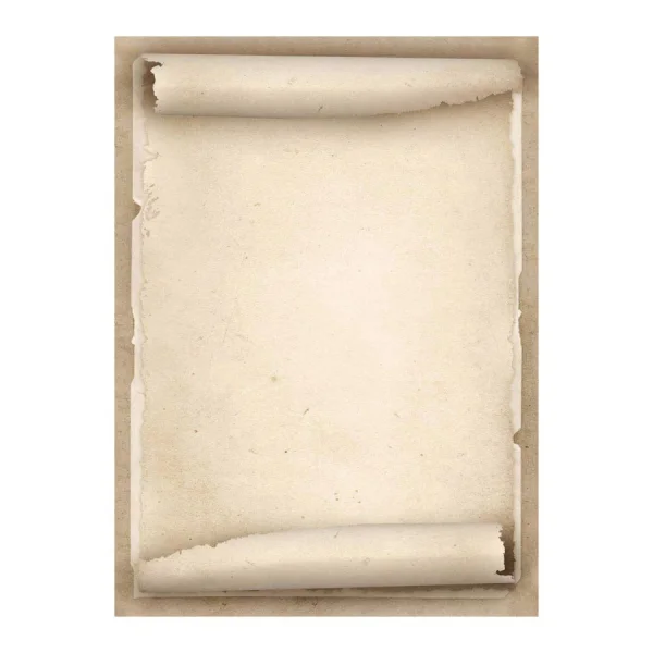 Apli Pack de 20 Hojas de Papel Tematico Pergamino Antiguo - 90gr - Impresion a Color - Ideal para Invitaciones y Manualidades - Compatible con Impresoras y Escritura Manual