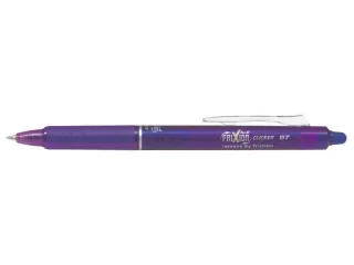 Pilot Frixion Clicker Boligrafo de Gel Borrable Retractil - Punta de Bola 0.7mm - Trazo 0.4mm - Grip Ergonomico - Color Violeta · Pack de 12 uds.