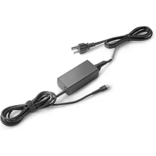 HP 45W USB‑C LC Power Adapter - Cargador USB‑C 45W con HP Fast Charge - Compatible con Portatiles HP con USB‑C - Diseño Compacto y Ligero - Cable 1.8 m - Color Negro