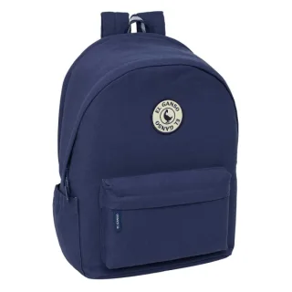 Safta el Ganso Jeans Mochila para Portatiles hasta 15.6" - Bolsillo para Tablet hasta 11" - Antirrobo - Asa de Mano - Conector USB - Acolchada - 31x44x18cm - Color Azul Marino