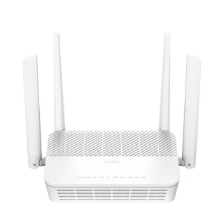 Cudy Router WiFi 6 Mesh Gigabit Dual Band AX3000 - Velocidad hasta 1000Mbps - 5 Puertos - 4 Antenas Fijas de 5dBi - Tecnologia MU-MIMO - Color Blanco