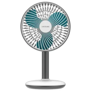 Cecotec EnergySilence 4000 Portable Desk Ventilador de Sobremesa Inalabrico - 4000mAh - Tactil - 4 Velocidades - Inclinacion Ajustable - Modo Brisa Natural - Cable - Diametro de 6" - Color B