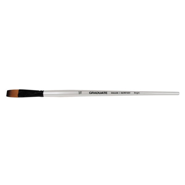 Daler Rowney Graduate Pincel Multitecnica - Pelo Sintetico - Mango Largo - Bright Nº16