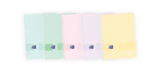 Oxford Live & Go Europeanbook A4+ - Tapa de Plastico - 8 Colores Pastel - 160 Hojas - Organizacion y Estilo en un Solo Producto · Pack de 5 uds.