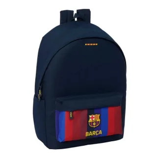 Safta F.C.Barcelona 1ª Equipacion 26/27 Mochila para Portatiles hasta 15.6" - Bolsillo para Tablet hasta 11" - Antirrobo - Asa de Mano - Conector USB - Acolchada - 31x44x18cm - Color Azul No
