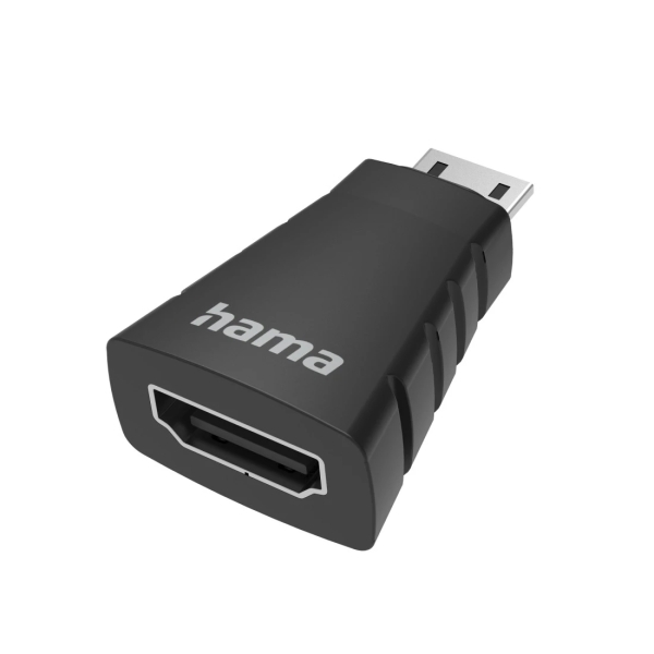 Hama Essential Adaptador HDMI - 4K - HDMI Hembra - Mini HDMI Macho - Color Negro