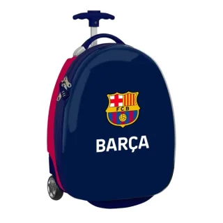 Safta F.C.Barcelona Maleta de 27.7L Trolley Infantil 16" Rigida - Interior Forrado - Asa Telescopica - 2 Ruedas - 28x43x23cm - Color Rojo y Azul