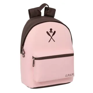 Safta el Pulpo Mochila para Portatiles hasta 14.1" - Bolsillo para Tablet hasta 10.6" - Asa de Mano - Bolsillo Frontal - Acolchada - 31x41x16cm - Color Rosa