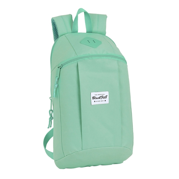 Safta Blackfit8 Mini Mochila - Hombreras Ergonomicas - Espalda Acolchada - Bolsillo Frontal - Asa Superior - 8.5L - 220x100x390mm - Color Turquesa