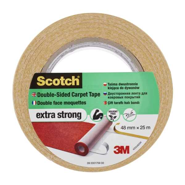 Scotch Cinta Adhesiva para Moqueta - Extrafuerte - Color Blanco
