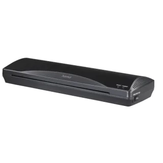 Hama Plastificadora A3 - Laminas hasta 0.6mm - Uso en Caliente y Frio - Velocidad Laminacion 250mm/min - Calentamiento en 4 Minutos - Boton de Liberacion - 44x14x6.5cm - Color Negro