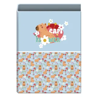 Dohe Capi Flower Carpeta con 4 Anillas de 40mm - Formato Folio - Guardas Impresas - Cubierta de Carton Plastificado - 26x34x6cm - Multicolor