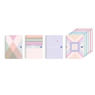 Oxford Cuaderno de Espiral - Formato A4+ - 120 Hojas - Cuadricula 5x5mm - Tapa de Plastico - Anti Traspaso de Tinta - Digitalizacion de Textos con App - Colores Surtidos · Pack de 5 uds.