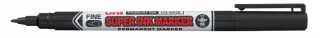 Uni-ball PNA-125 Super Ink Marcador Textil - Punta Acrilica 0.9mm - Tinta Pigmentada Base Aceite - Escribe en Multiples Superficies - Color Negro · Pack de 12 uds.