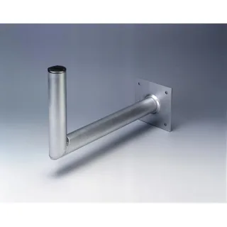 Hama Essential Soporte de Pared para Antena Parabolica - Aluminio - Separacion de 45cm - Diametro 4.8cm - Altura 25cm - Color Plata