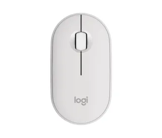Logitech Pebble Mouse 2 M350s Raton Inalambrico USB 1000dpi - Multidispositivo - Uso Ambidiestro - Color Blanco
