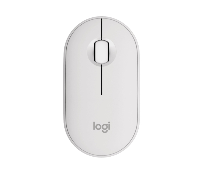 Logitech Pebble Mouse 2 M350s Raton Inalambrico USB 1000dpi - Multidispositivo - Uso Ambidiestro - Color Blanco