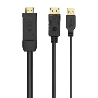 Aisens Conversor Activo HDMI A/M DP V1.2/M 1.8m