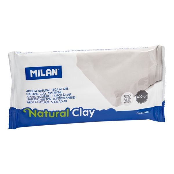 Milan Arcilla Natural - Seca al Aire - 400g - Color Blanco