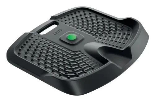 Leitz Active Alfombrilla Antifatiga - Diseñada para Mantenerte en Movimiento y Comodo - Varias Zonas de Masaje y Bola Extraible - Superficie con Textura de Espuma de Poliuretano Acolchada - Color Gris