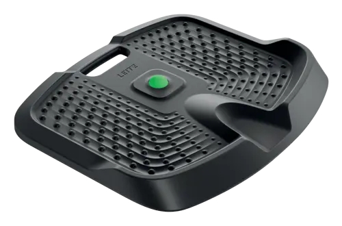 Leitz Active Alfombrilla Antifatiga - Diseñada para Mantenerte en Movimiento y Comodo - Varias Zonas de Masaje y Bola Extraible - Superficie con Textura de Espuma de Poliuretano Acolchada - Color Gris