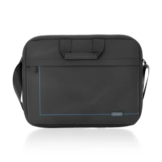 Aisens Maletin para Portatil 15,6 "- Acolchado Fino - Bolsillo Frontal con Cremallera - Color Negro