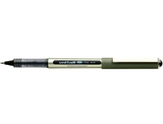 Uni-ball Eye Fine UB-157E Boligrafo de Tinta Liquida - Punta de Bola 0.7mm - Tinta Resistente al Agua y Luz - Sistema de Control de Tinta - Color Negro · Pack de 12 uds.