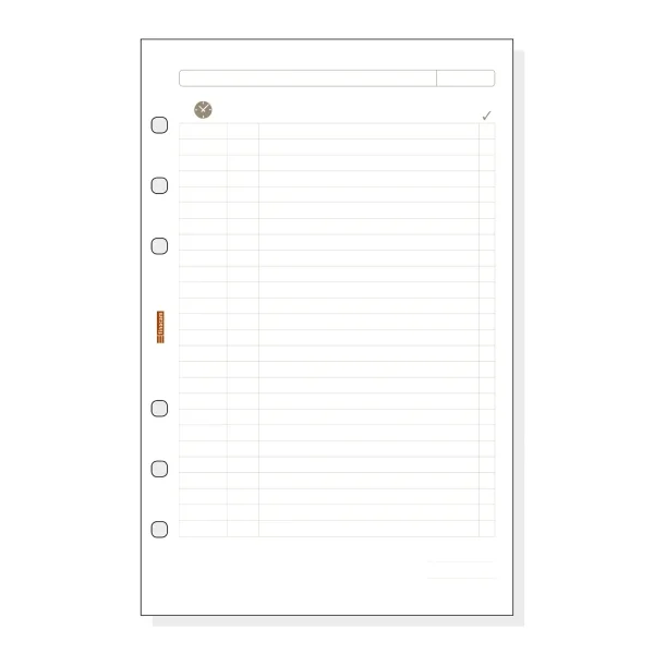 Finocam R502 Planficador de Recambio para Agendas Open - Formato 500 - 117x5x181mm - Color Blanco