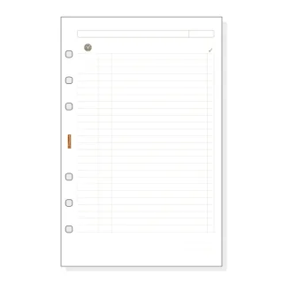 Finocam R502 Planficador de Recambio para Agendas Open - Formato 500 - 117x5x181mm - Color Blanco