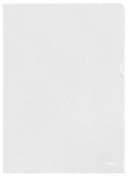 Esselte Caja de 100 Dossiers Uñero Formato A4 - Lamina de PP Piel de Naranja - Grosor 0.11mm