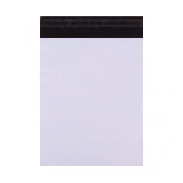 Apli Pack de 50 Bolsas de Polipropileno Opacas con Cierre Adhesivo - Alta Resistencia - Flexibles - Opacas para Privacidad - Color Blanco
