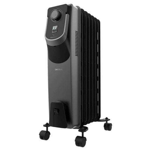 Cecotec ReadyWarm 7000 Space 360 Black Radiador de Aceite con 11 Modulos de 150x580mm - 1500W - Calienta hasta 25m2 - Termostato - Ruedas Multidireccionales - Recogecables Incluido - Color N