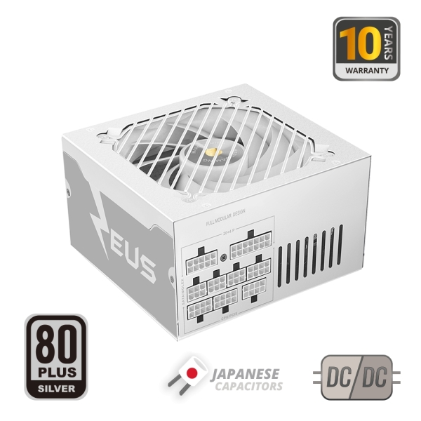 Mars Gaming MPZE750SIM Fuente de Alimentacion ATX de 750W - 80 Plus Silver - Modular - 14dB - 150x160x85mm - Color Blanco