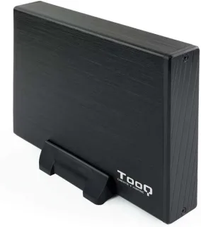 Tooq Carcasa Externa HDD 3.5" SATA USB 3.0 con Soporte - Color Negro