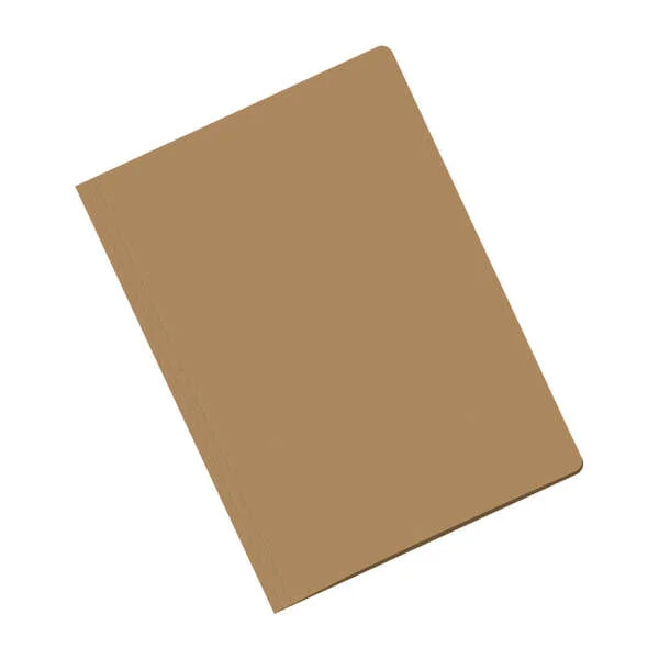 Dohe Pack de 50 Subcarpetas Cartulina de 170gr Folio - Con Ranura para Fastener - Resistente y Duradera - Color Marron - Con Ranura para Fastener - Resistente y Duradera - Color Marron