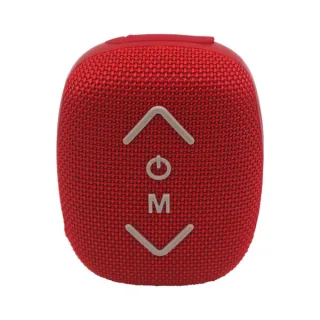 Coolsound Riderbeat Altavoz Bluetooth True Wireless 7W - Autonomia hasta 3h - USB, MicroSD y Aux - Funcion Manos Libres - Radio FM - Soporte Para Manillar - Color Rojo
