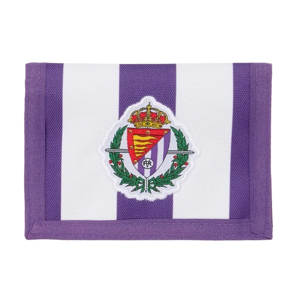 Safta Real Valladolid Billetera - Cabecera para Colgar - Cierre con Velcro - Compartimentos Internos - Bolsillo para Monedas - 125x10x95mm - Color Morado