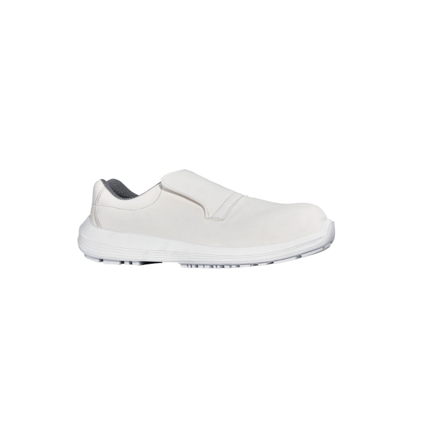Upower Nurse O Calzado de Seguridad Bajos - Talla 35 - Proteccion S1 FO SR, Empeine Microfibra Resistente, Puntal AirToe Composite, Suela Antideslizante U-Grip - Color Blanco