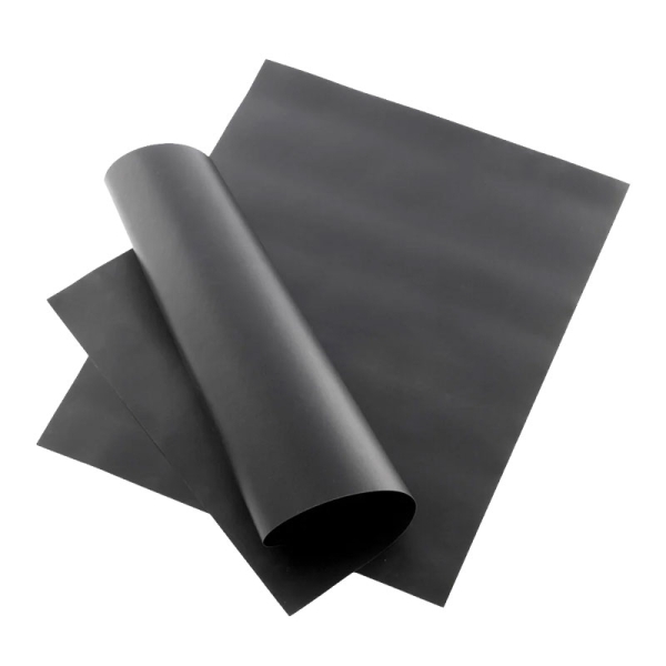 Innovagoods Pack de 2 Esterillas de Fibra de Vidrio para Horno y Barbacoa - Reutilizable - Apto Lavavajillas - Temperatura hasta 265°C - Facil Limpieza - Libre de PFOA - 40x33cm - Color Negro
