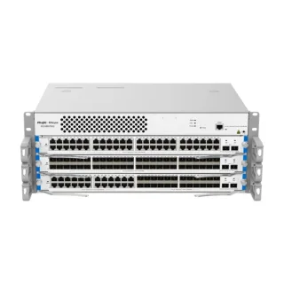 Ruijie RG-NBS7003 Switch con 3 Modulos - Montaje en Rack 4U - 2 Ranuras de Alimentacion - Modulo Ventilador Ampliable - Color Acero