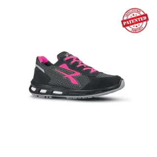 Upower Caeli O ESD Calzado de Seguridad Bajos - Talla 35 - Parte Superior de Nailon Ultraflexible y Gamuza Suave, Antiarrugas, Antideslizante, Suela de Poliuretano, Proteccion 01 FO SR - Col