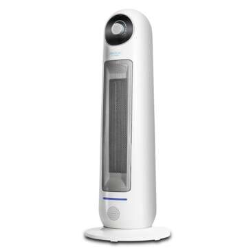 Cecotec Ready Warm 10000 Top Ceramic Calefactor Baño Ceramico 2200W - Oscilante - Termostato Regulable - 3 Modos de Funcionamiento - Proteccion Sobrecalentamiento y Antivuelco - Cobertura 22