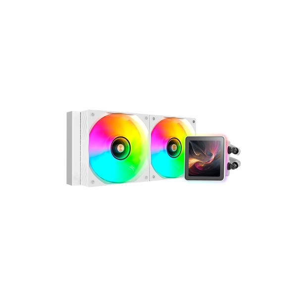 Mars Gaming ML-VISIONPRO240 Kit de Refrigeracion Liquida - Potencia 500W - Iluminacion ARGB - Bomba Opti-Chamber - Color Blanco