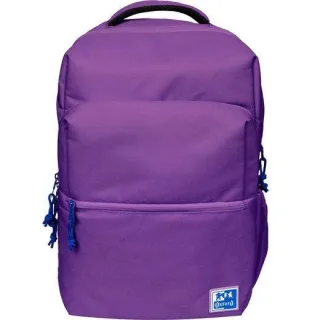Oxford B-Ready Mochila 28L - Tamaño 42x30x15cm - Bolsillo acolchado - Asa Superior - Poliester Reciclado RPET - Color Lila