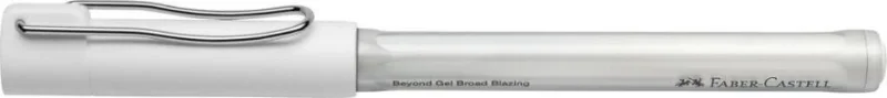 Faber-Castell Artsy Beyond Boligrafo de Tinta Gel - Punta de 1mm - Trazo de 0.6mm - Zona de Agarre Engomada - Color Blanco · Pack de 12 uds.