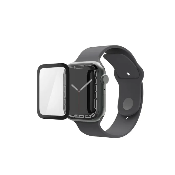 Hama Super Hybrid Protector de Pantalla para Apple Watch - 44mm - Antihuellas - Flexiglas rPET - Color Transparente